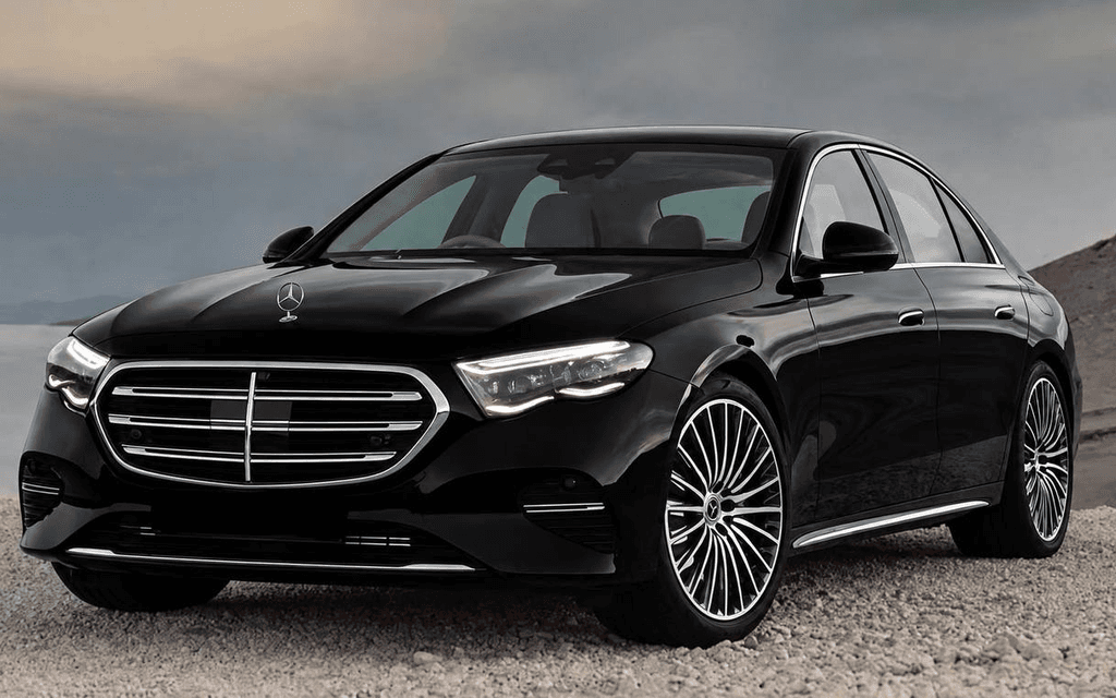 Mercedes E-Class private driver French Riviera — business sedan