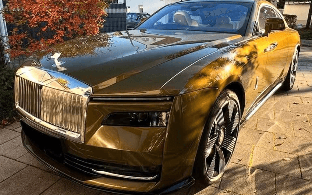 Rolls-Royce Spectre electric luxury coupé with chauffeur
